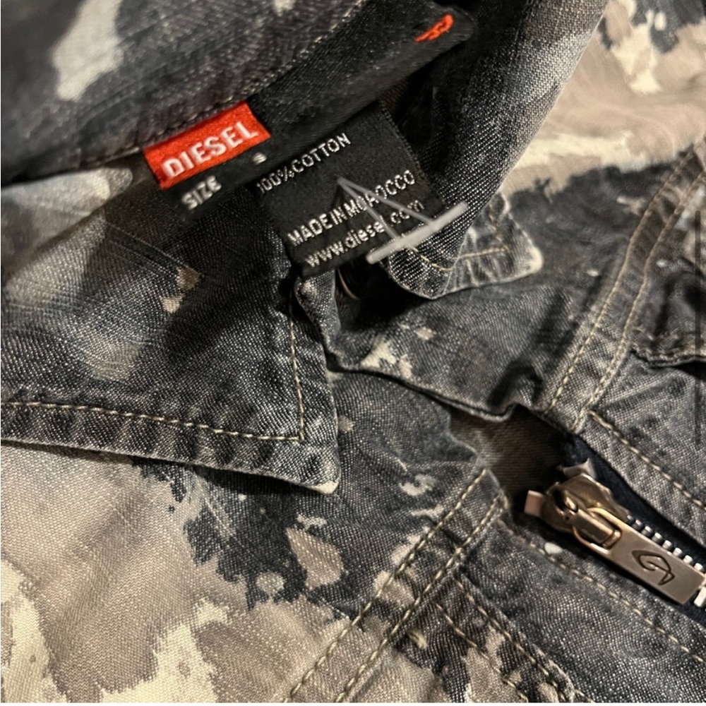 Diesel bleach tie dye cropped jacket - Picture 5 of 5